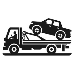 Cargo Truck 🚚 transportation, delivery, boxes. Fast delivery or logistic transport. Easy colour change. City commercial delivery truck template. Vector isolated on white background 