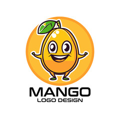 Mango Cartoon Vector Logo Design