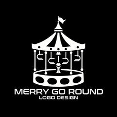 Merry Go Round Vector Logo Design