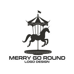 Merry Go Round Vector Logo Design