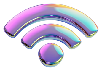 PNG  Wifi icon iridescent accessories technology accessory