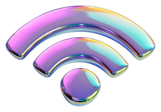 PNG  Wifi icon iridescent accessories technology accessory