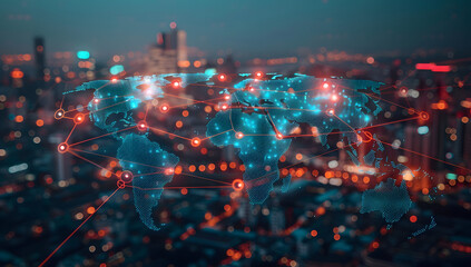 Global Connectivity Map: A Futuristic View of Urban Trade