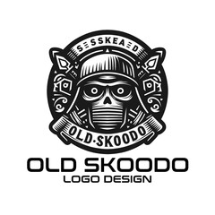Old Skoodo Vector Logo Design