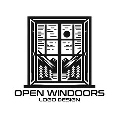 Open Windoors Vector Logo Design