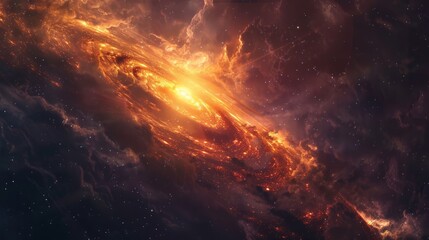 Fototapeta premium Universe filled with stars, nebula and galaxy. Colorful space background with stars. Beauty of deep space. A view from space to a spiral galaxy and stars