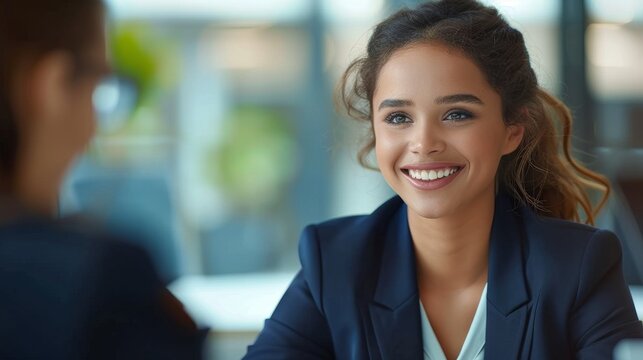 Warm and approachable, the Asian HR Manager exudes professionalism and friendliness, her genuine smile putting candidates at ease instantly.
