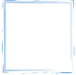 a blue and white picture of a white square with a blue border.