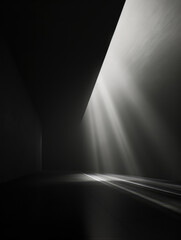Mysterious Light Rays in Darkened Corridor