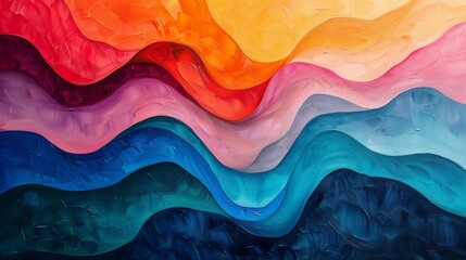 An abstract painting that experiments with unconventional color combinations and optical illusions, - obrazy, fototapety, plakaty