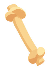 Dog accessory shop icon. Decorative bone for dog. Petshop supermarket. Pet accessory. Vector illustration in flat style clip art