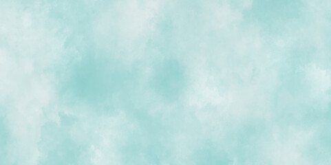 Soft cloud in the sky background blue tone paper texture, Pastel blue watercolor texture pattern background with space, bright blue hand drawn illustration, Light sky blue watercolor background.