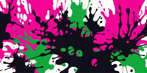 Obraz premium Art background, Splash Ink Paint, Abstract style. Digital illustration.
