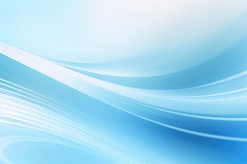 Obraz premium Serene Blue Abstract Waves Background Design