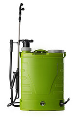 Battery backpack garden sprayer equipment isolated on white background - 782899376