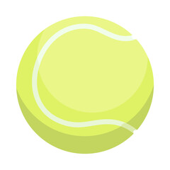 Tennis ball. Realistic sport ball vector illustration isolated on transparent background