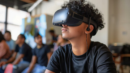 Person Experiencing Virtual Reality