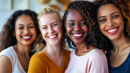 Diverse Group of Smiling Women