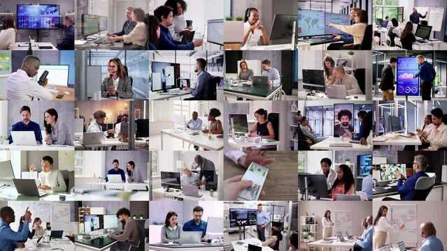 Business People Training On Computers