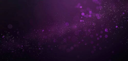 Sparkling Purple Particles on Dark Background