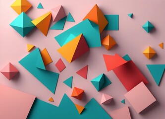 Abstract Geometrical Vibrant colorful Background 