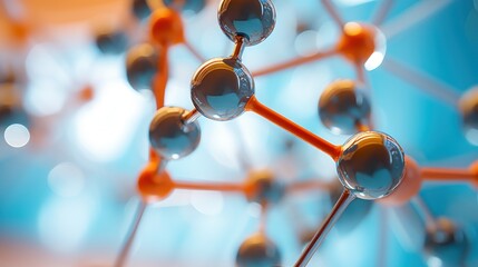Molecule Atom Model Abstract structure science 