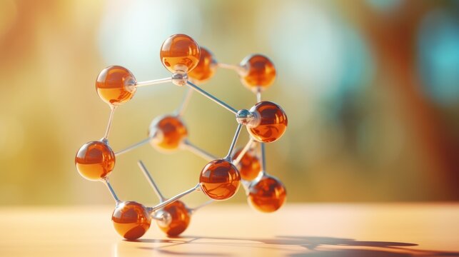 Molecule Atom Model Abstract structure science 