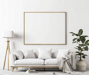 framed empty poster mock-ups placed in asymmetrical ways 