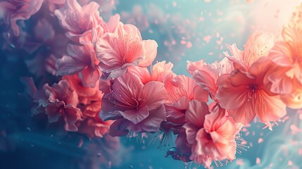 Enchanting Flowers Blooming Background