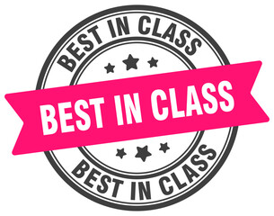 best in class stamp. best in class label on transparent background. round sign
