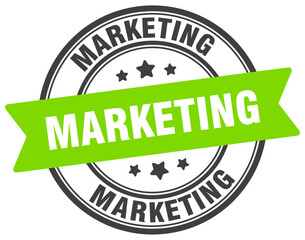 marketing stamp. marketing label on transparent background. round sign