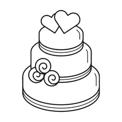 wedding cake vector