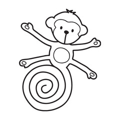 Drawing monkey