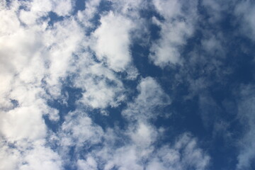 blue sky with beautiful natural white clouds