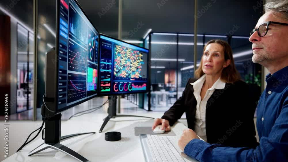 Aufkleber Performance Analytics Dashboard Tech On PC Screen