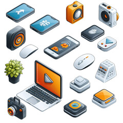 set of icons for web