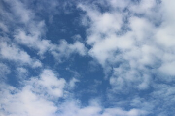 blue sky with beautiful natural white clouds