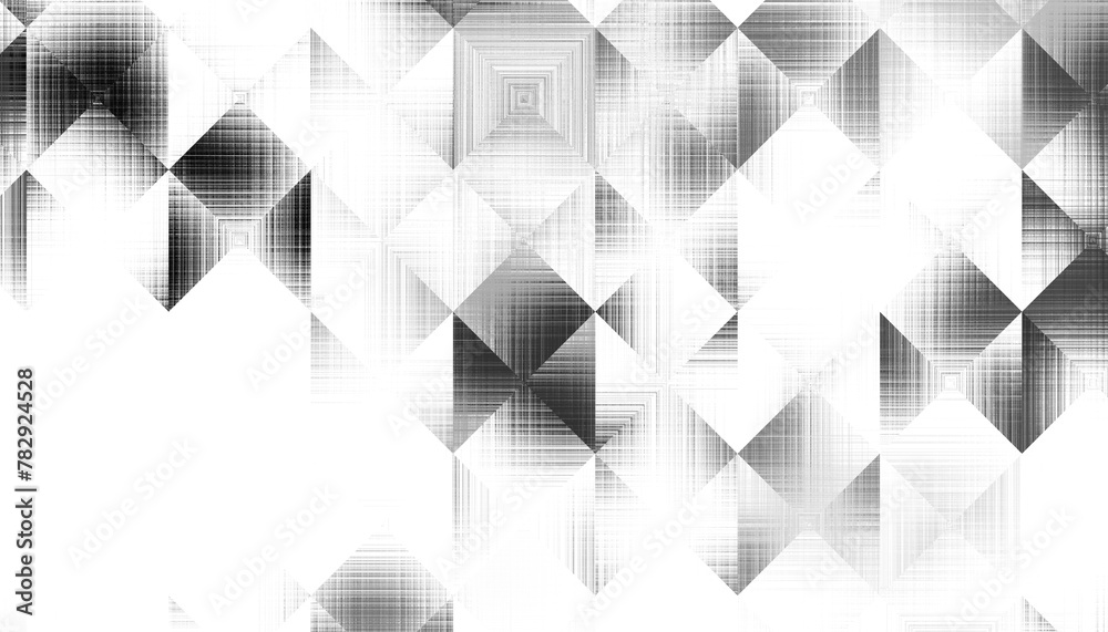 Aufkleber Modern abstract transparent background texture with layers of black and gray transparent material in triangle diamond and squares shapes in