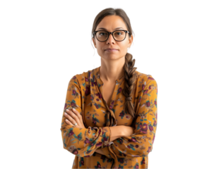 Portrait of a Asian female teacher, Back to School and Happy Teachers Day concept