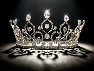 a tiara with sparkling rhines on top of it