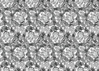 Floral vintage seamless pattern for retro wallpapers, textiles, designs. Enchanted Vintage Flowers. Arts and Crafts movement inspired. - 782925981