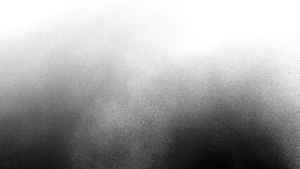 Black noise grain transparent gradient background. Dust effect with Transparent png overlay background