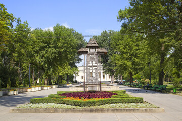 Wooden cross in the center of Chisinau, Moldova