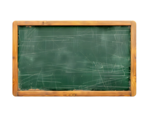 School board with chalk, Back to school and Happy Teachers Day concept