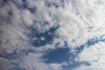 blue sky with beautiful natural white clouds