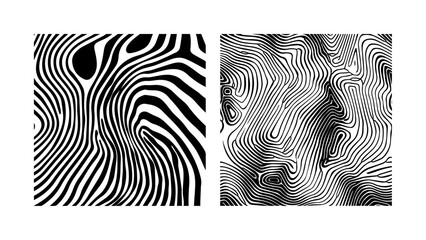 Black line patter. Vector background lines. Abstract shapes.