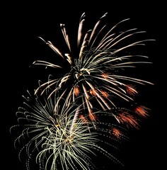 Stunning fireworks show against night sky