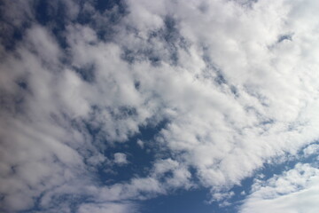 blue sky with beautiful natural white clouds