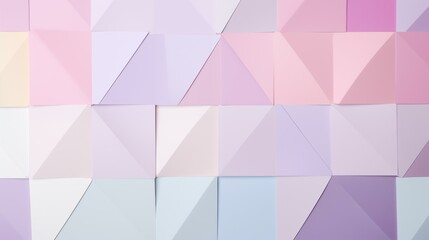 Fototapeta premium Pastel background, colorful paper wall background, mosaic triangle shape purple futuristic fashion
