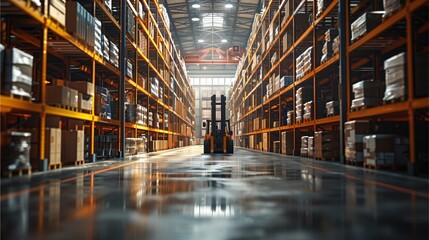 City and town views with industrial warehouse, storage areas, architecture, factories, interiors, library, shelves, business, logistics, old boxes, and racks - obrazy, fototapety, plakaty
